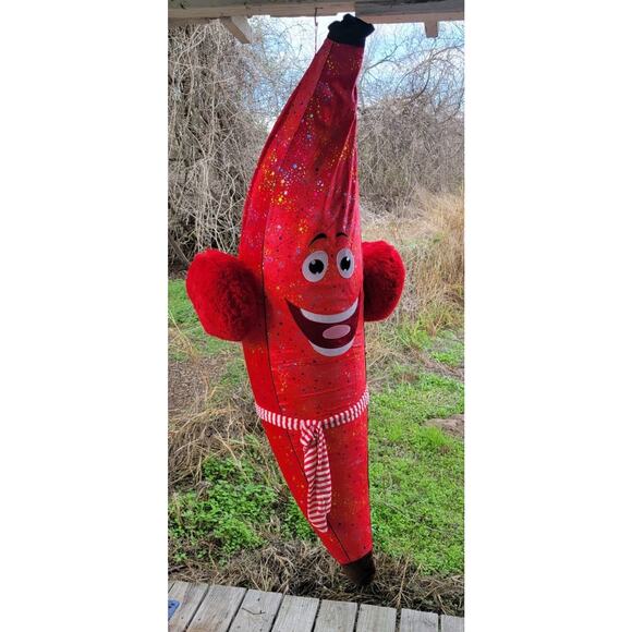 HBL Jumbo Inflatable Fabric Covered Banana Carnival Prize Huge 75 In. Tall - Picture 4 of 11